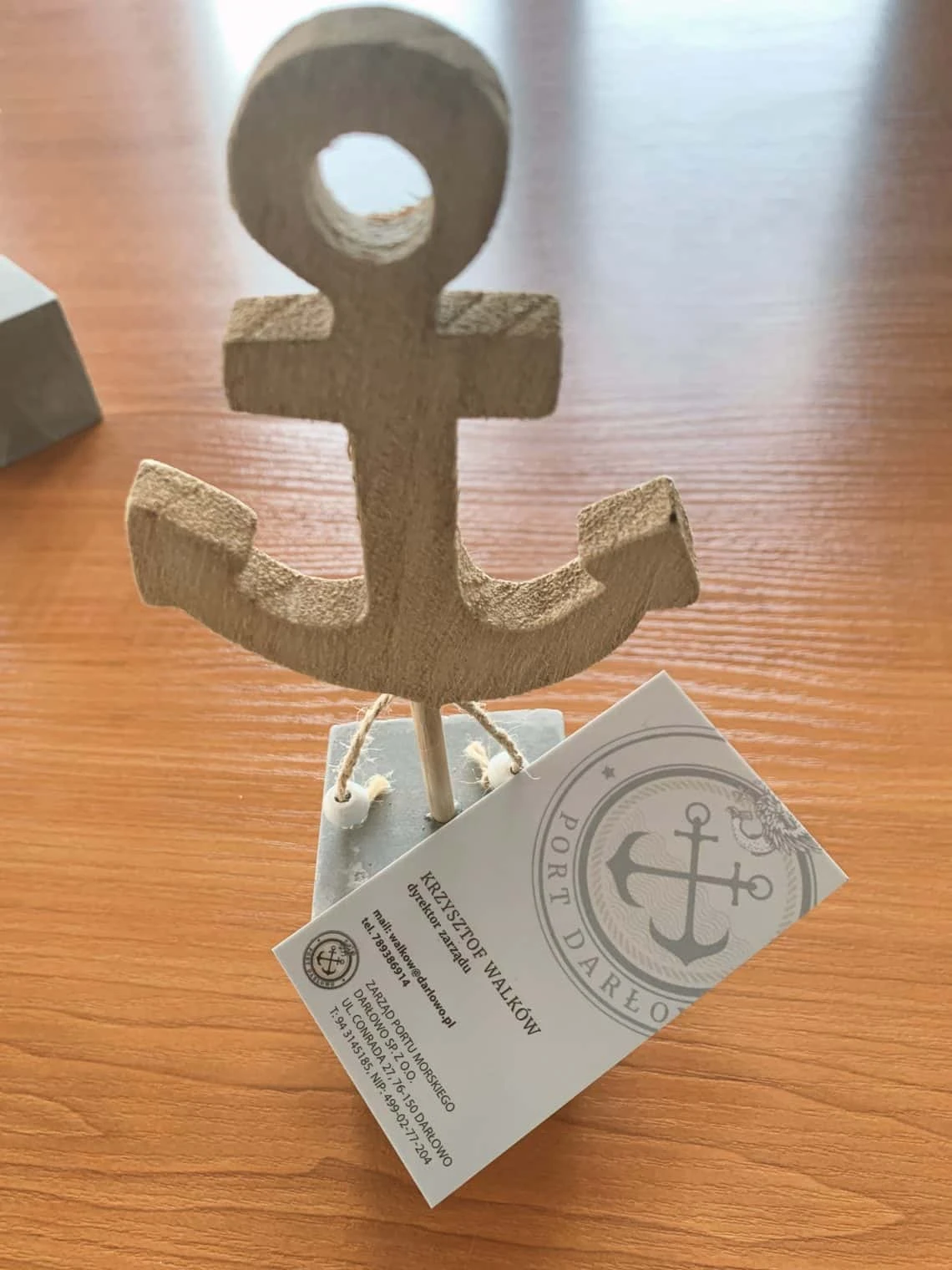 wizytówki reklamowe dla zarządu portu morskiego