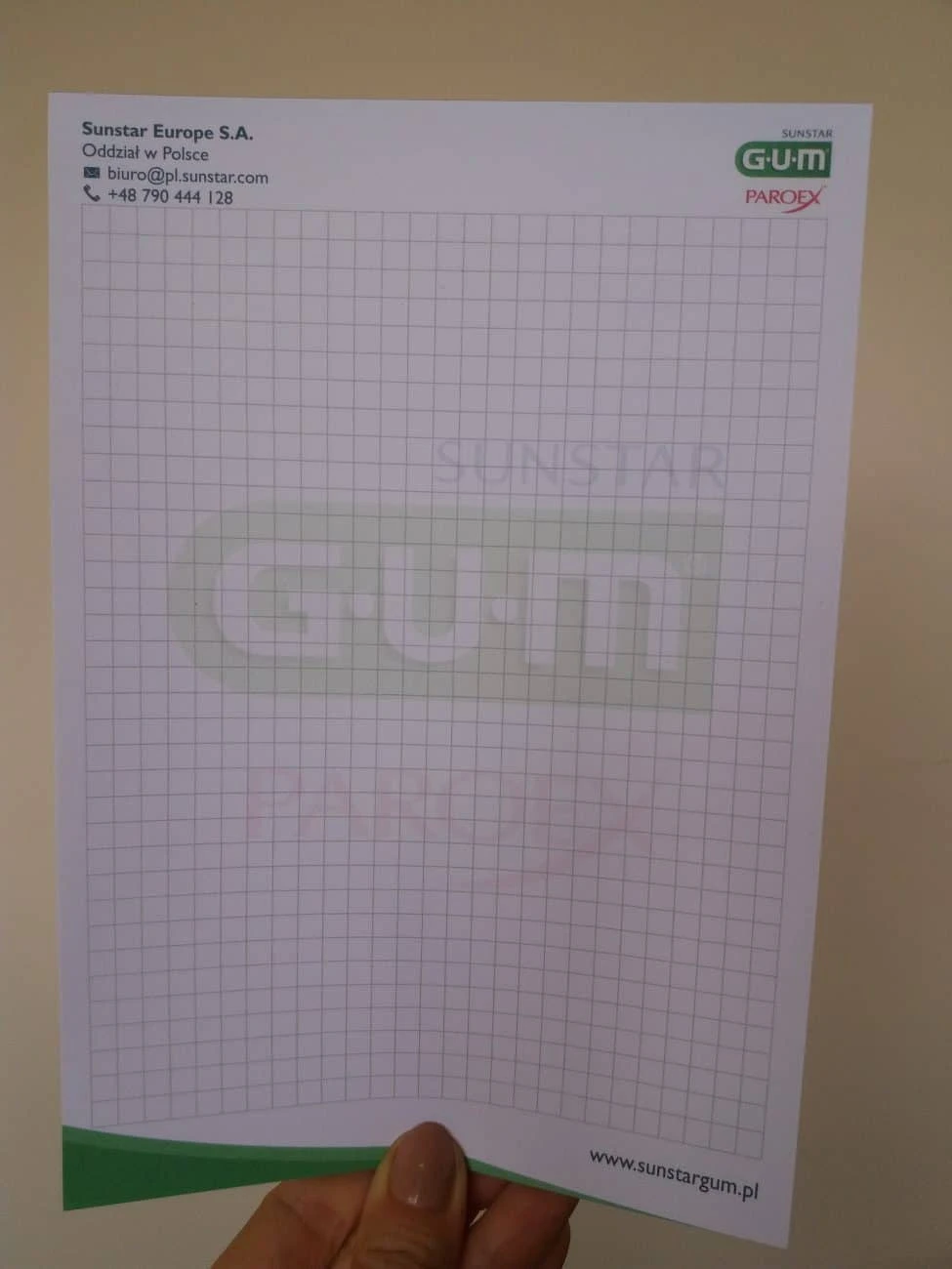 zdjęcie notesów reklamowych z logo SunStarGum