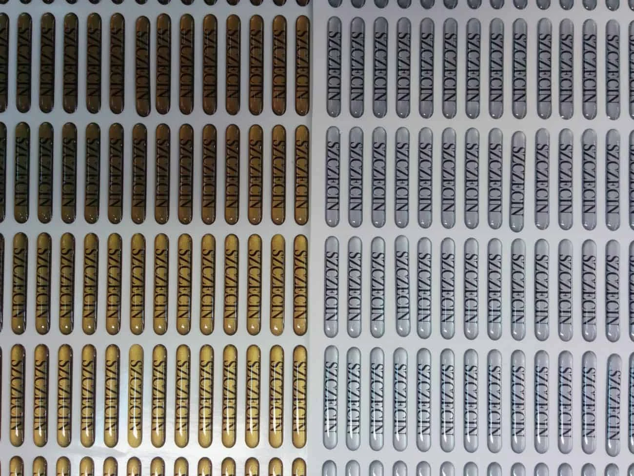 naklejki 3d z napisem Szczecin