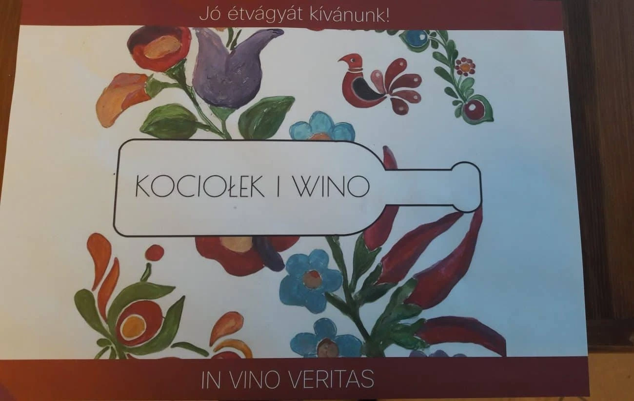 podkładki na stół do restauracji dla Kociołek i Wino