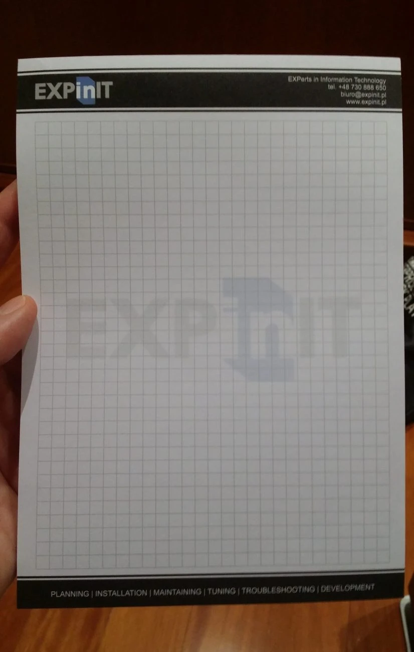 notesy reklamowe z nadrukiem EXPinIT