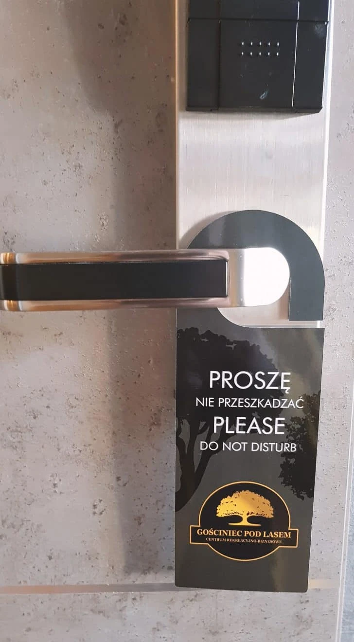 zawieszki na klamki z nadrukiem Gościniec Pod Lasem