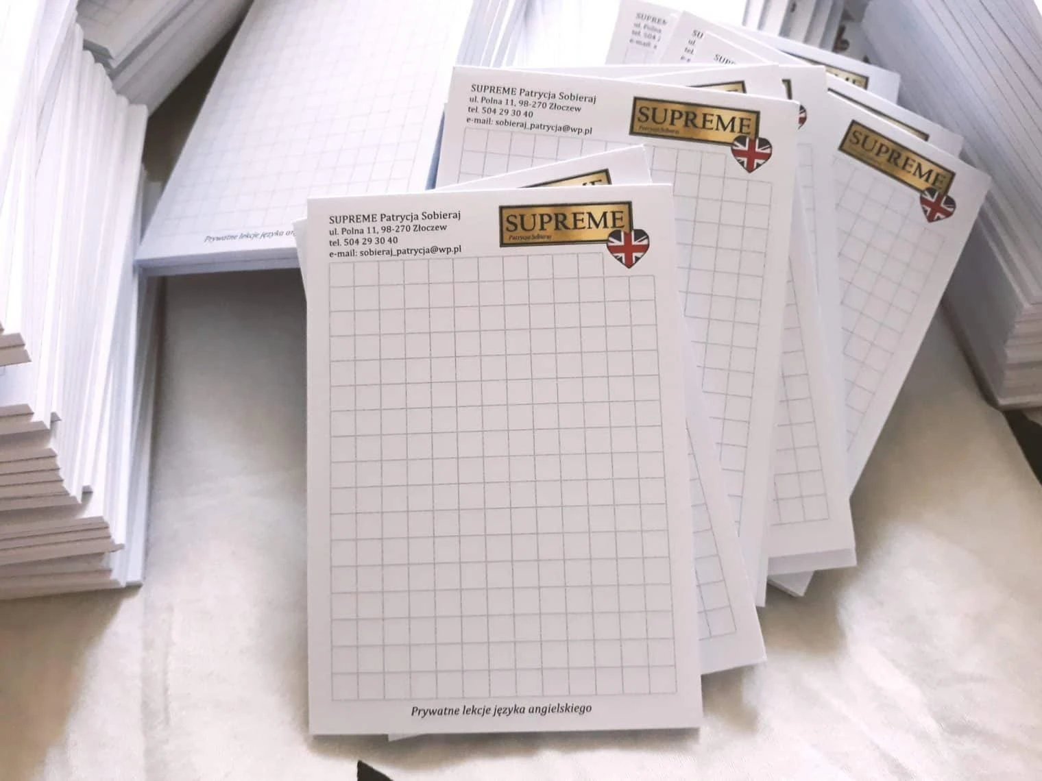 notesy reklamowe z logo supreme