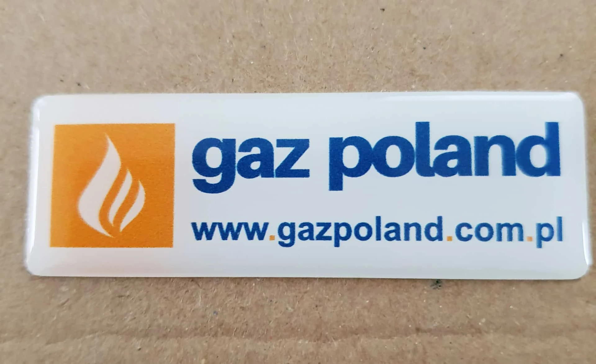 naklejka 3d z logo gaz poland