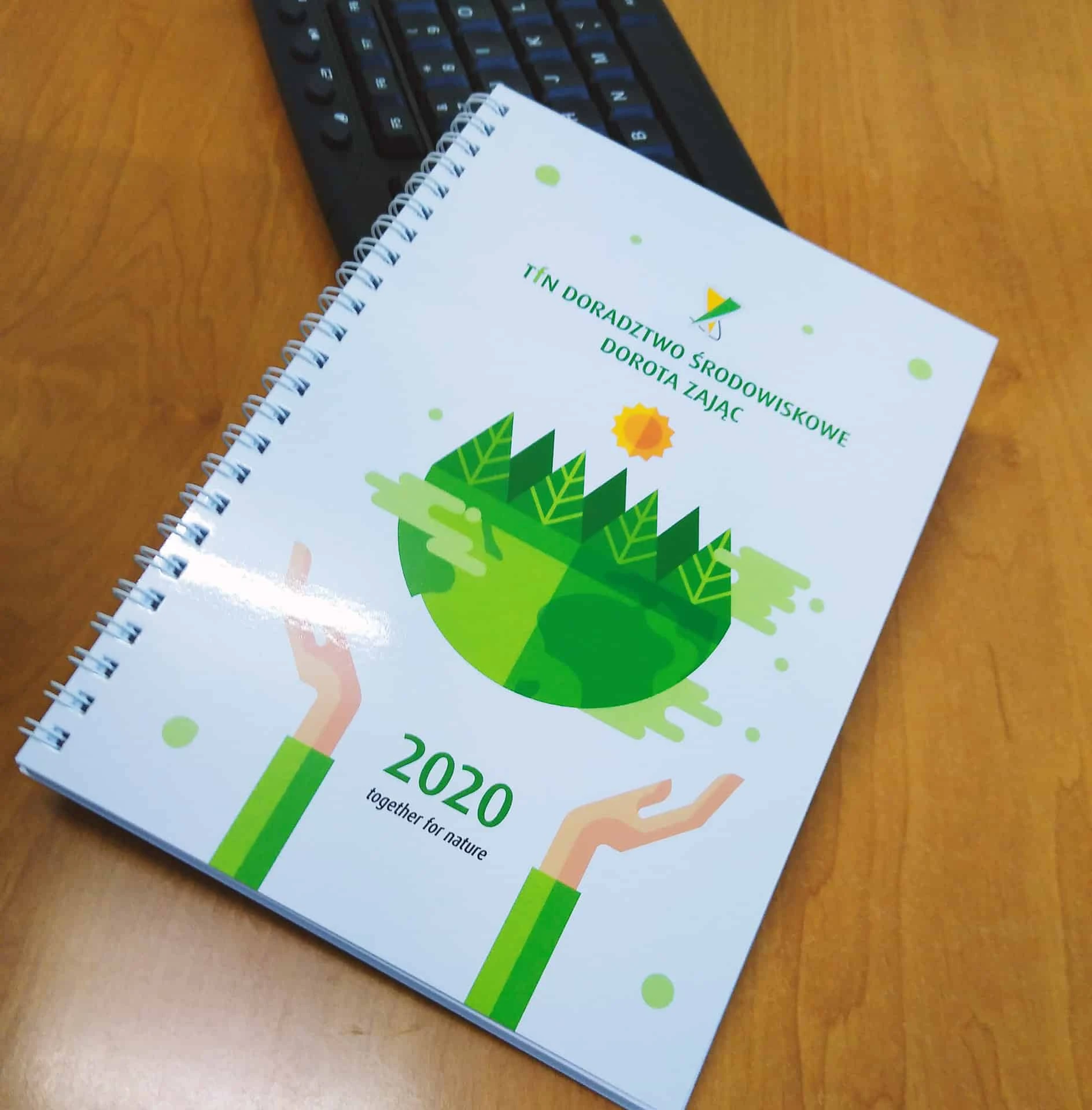 notesy na spirali z nadrukiem TFN Doradztwo Środowiskowe Dorota Zając