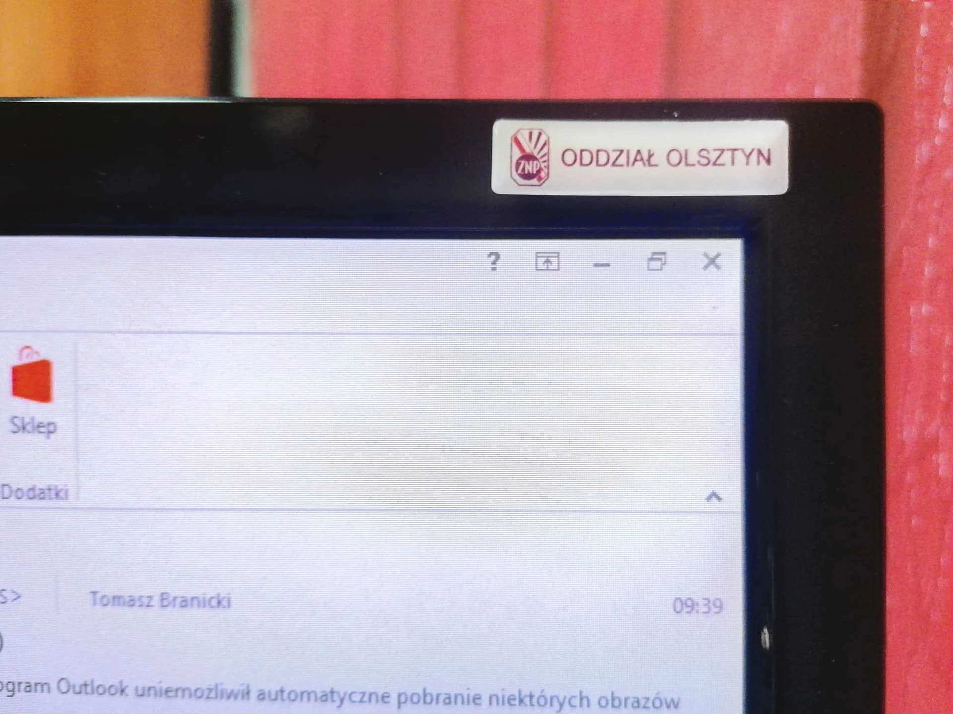 naklejki z napisem oddział olsztyn