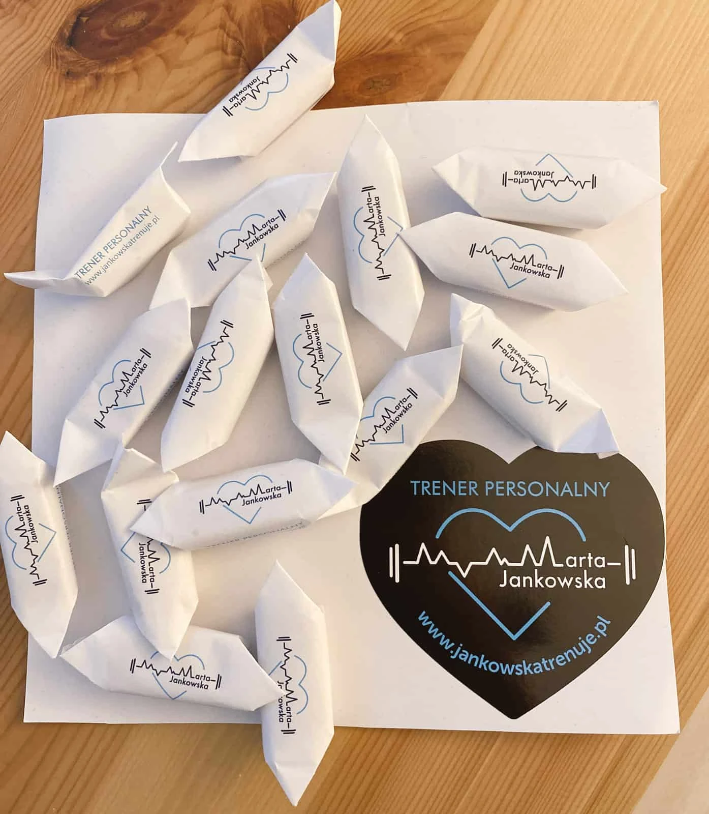 Krówki reklamowe z logo Marta Jankowska