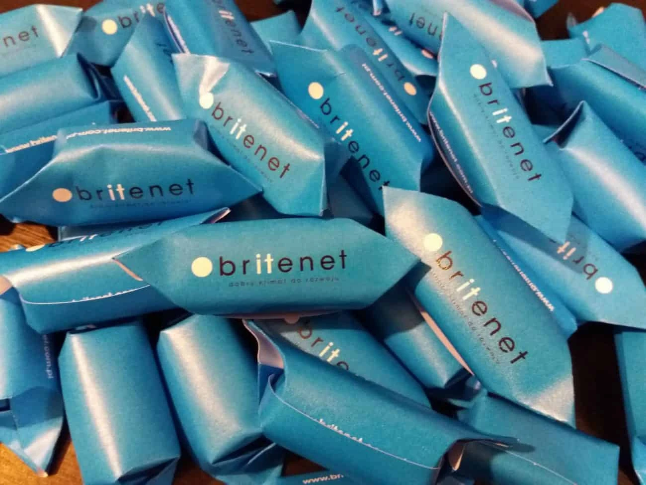 krówki z logo dla firmy britenet