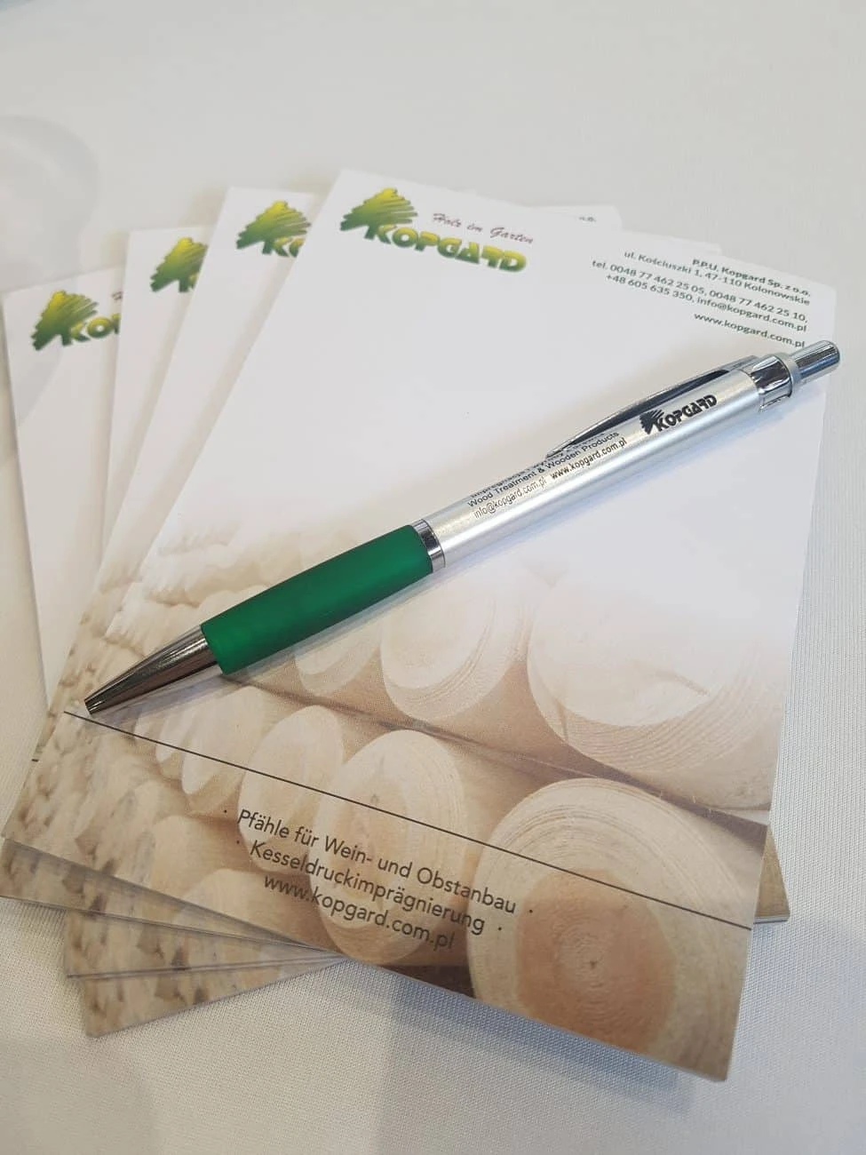 notesy firmowe z logo kopgard