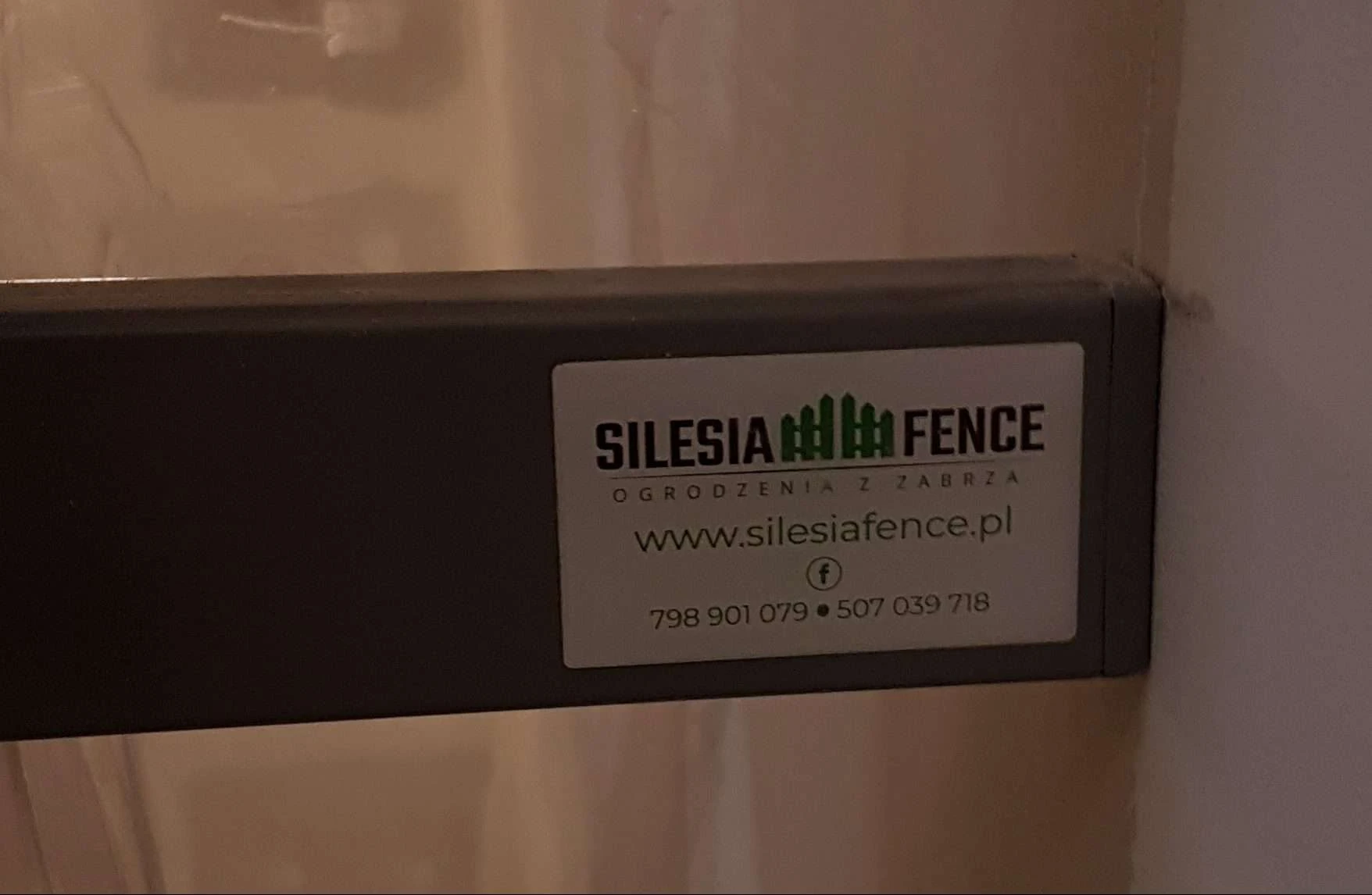 Naklejka wykonana na zamówienie dla silesia Fence