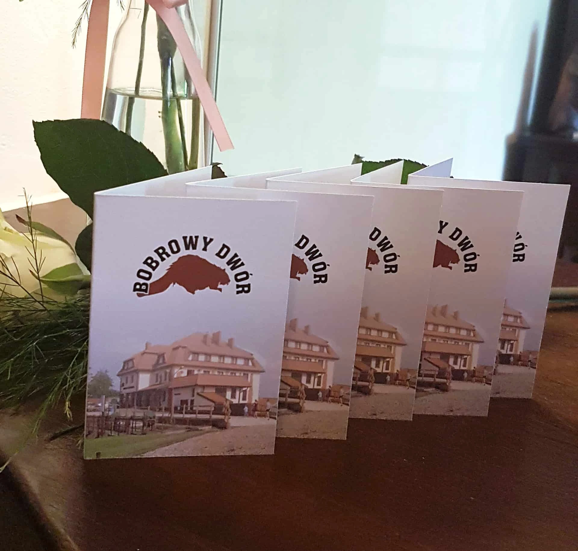 etui na klucz z nadrukiem dla hotelu Bobrowy Dwór