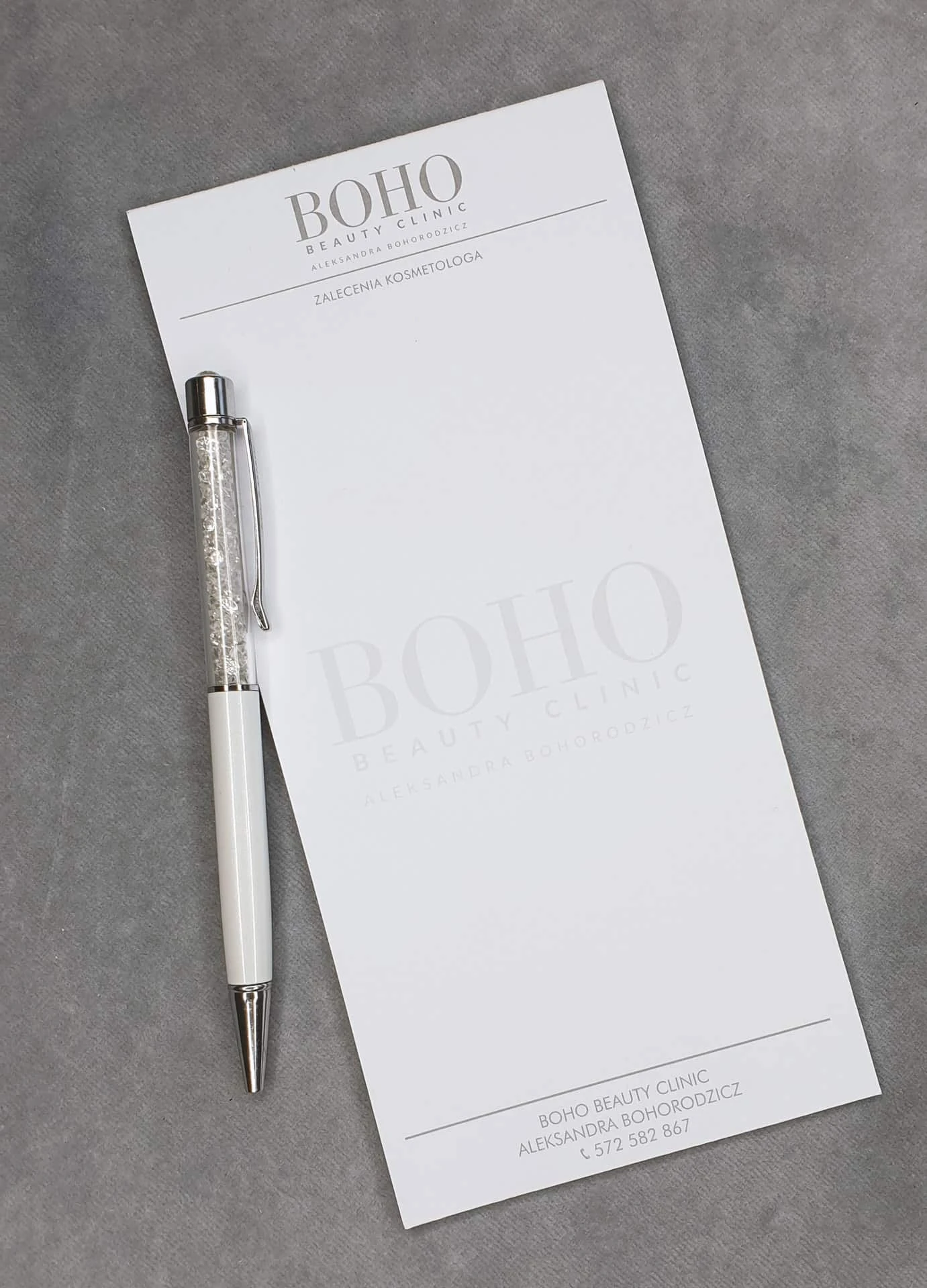 notesy firmowe z logo Boho