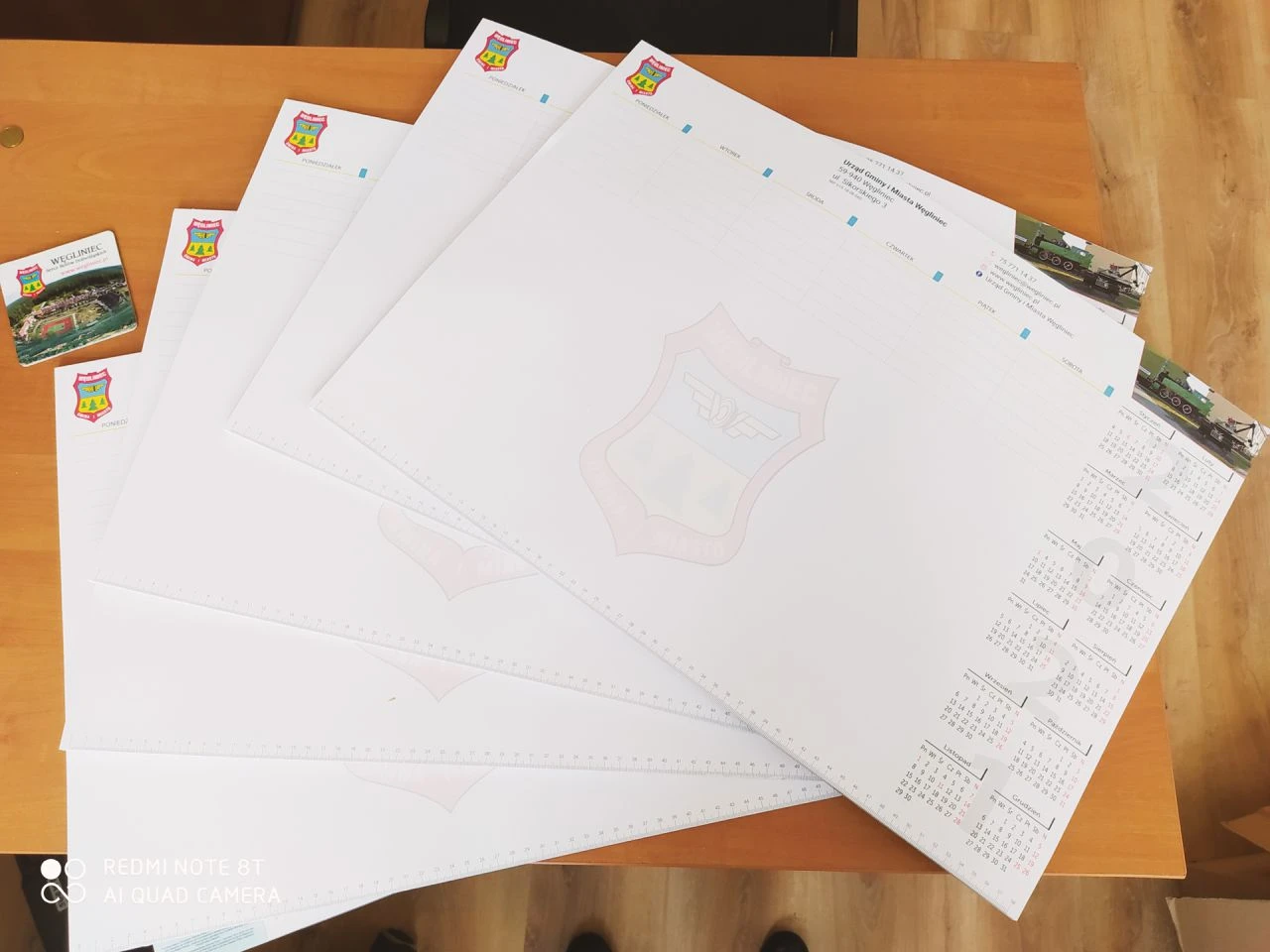 podkłady na biurko dla miasta Węgliniec