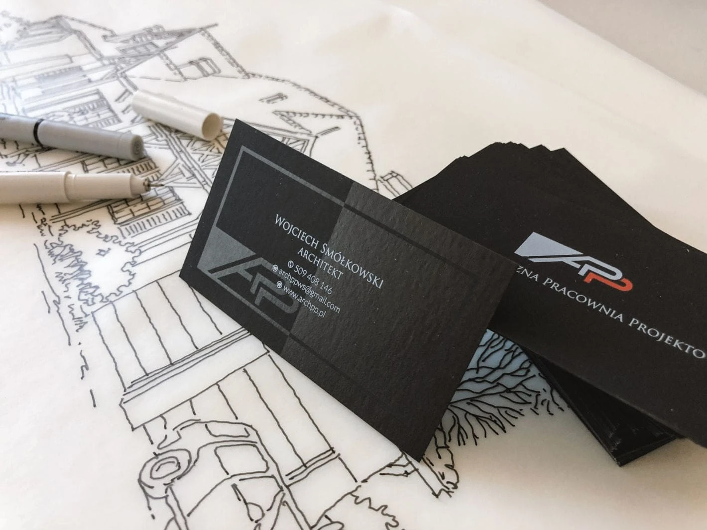 wizytówki barwione w masie dla Wojciech Smółkowski