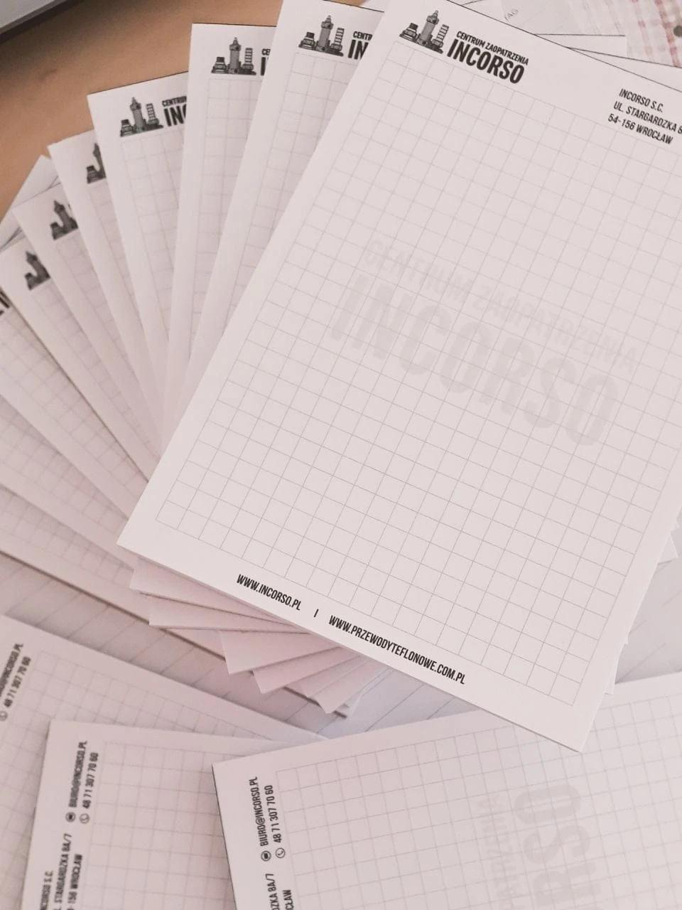 notesy reklamowe dla Incorso