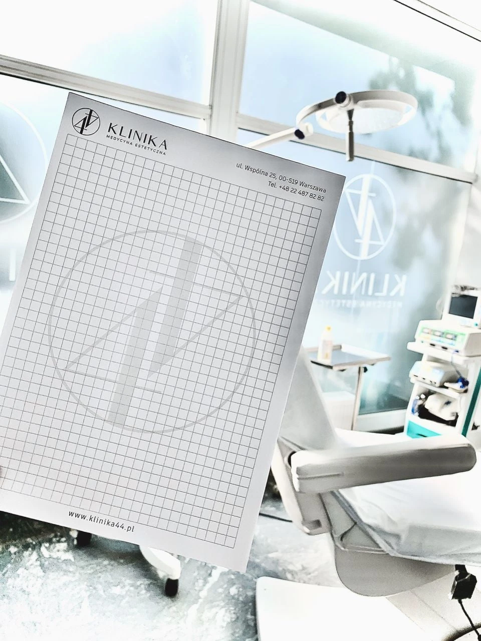 notesy firmowe z logo Klinika44