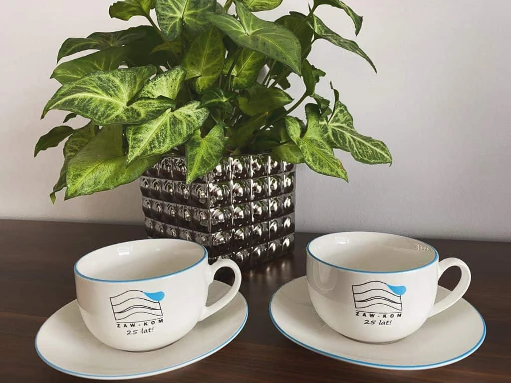 filiżanki reklamowe z logo Zaw-Kom
