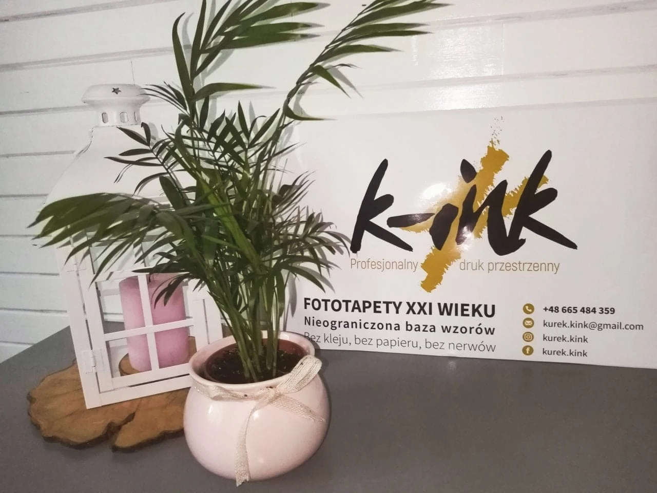 naklejka z logo k-ink