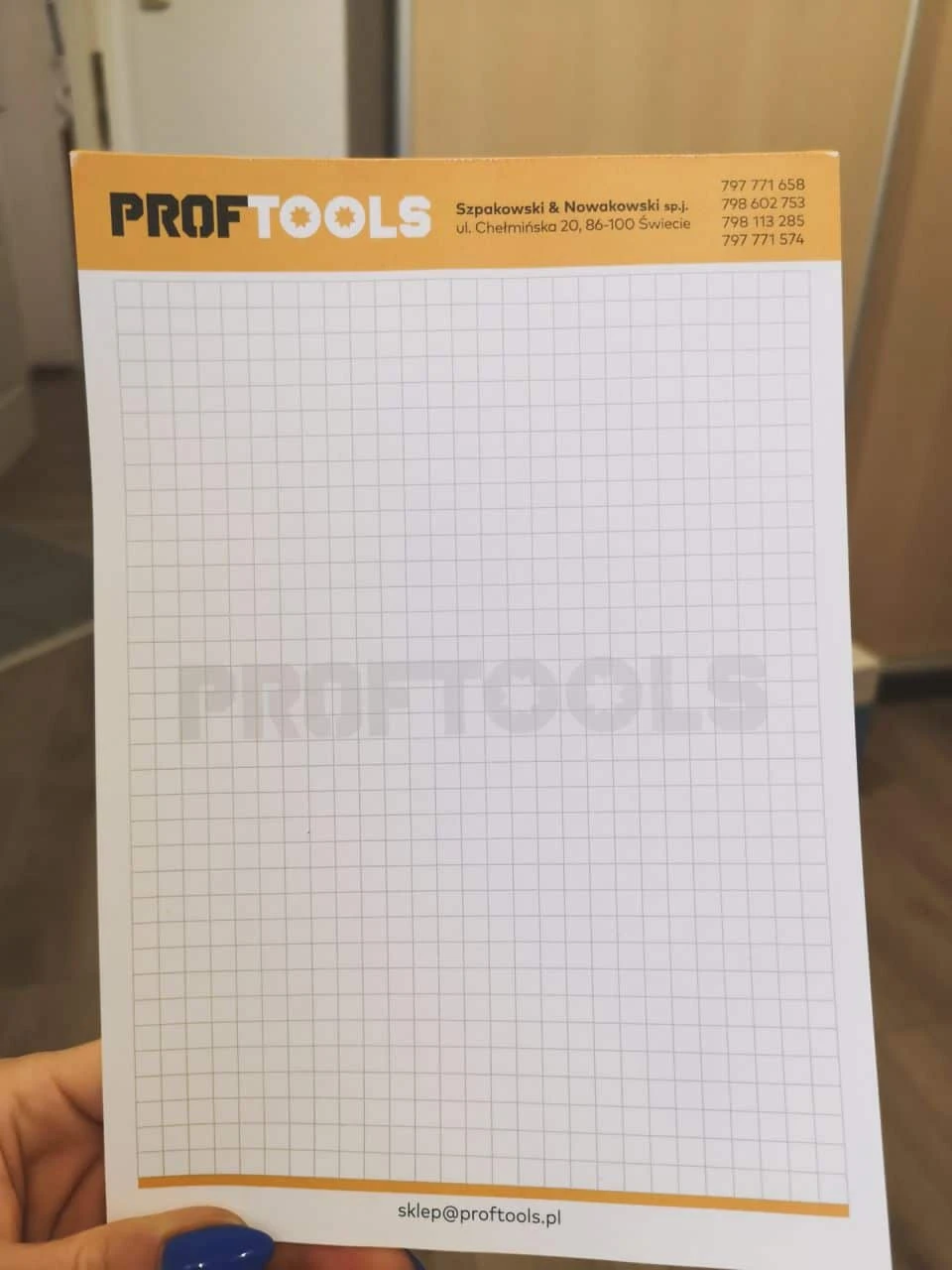 notesy klejone z logo Prof Tools