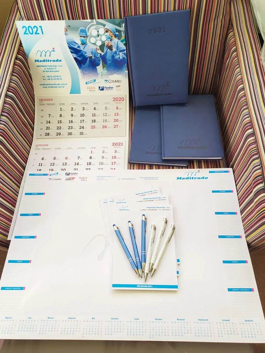 kalendarze dla firmy Meditrade