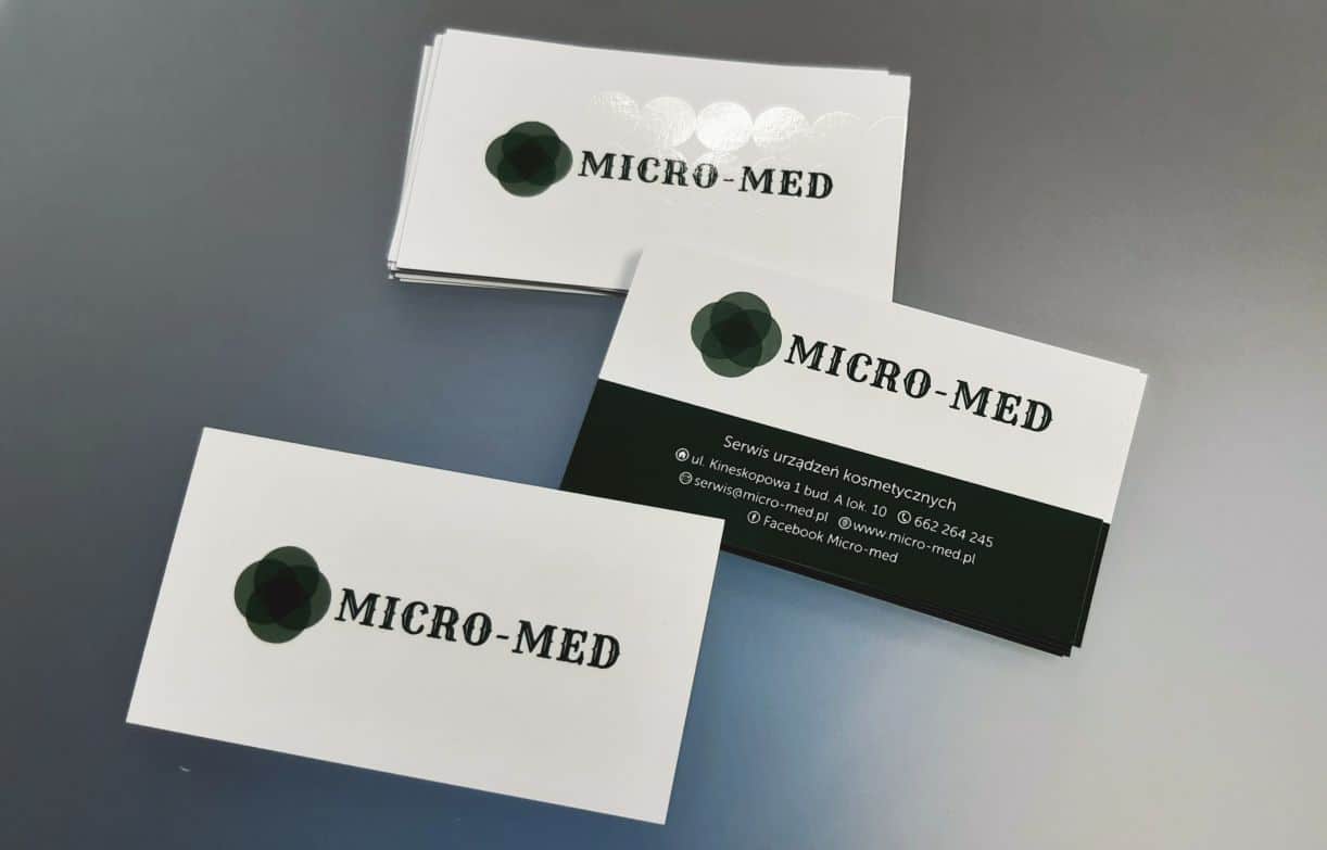 wizytówki dla Micro-Med