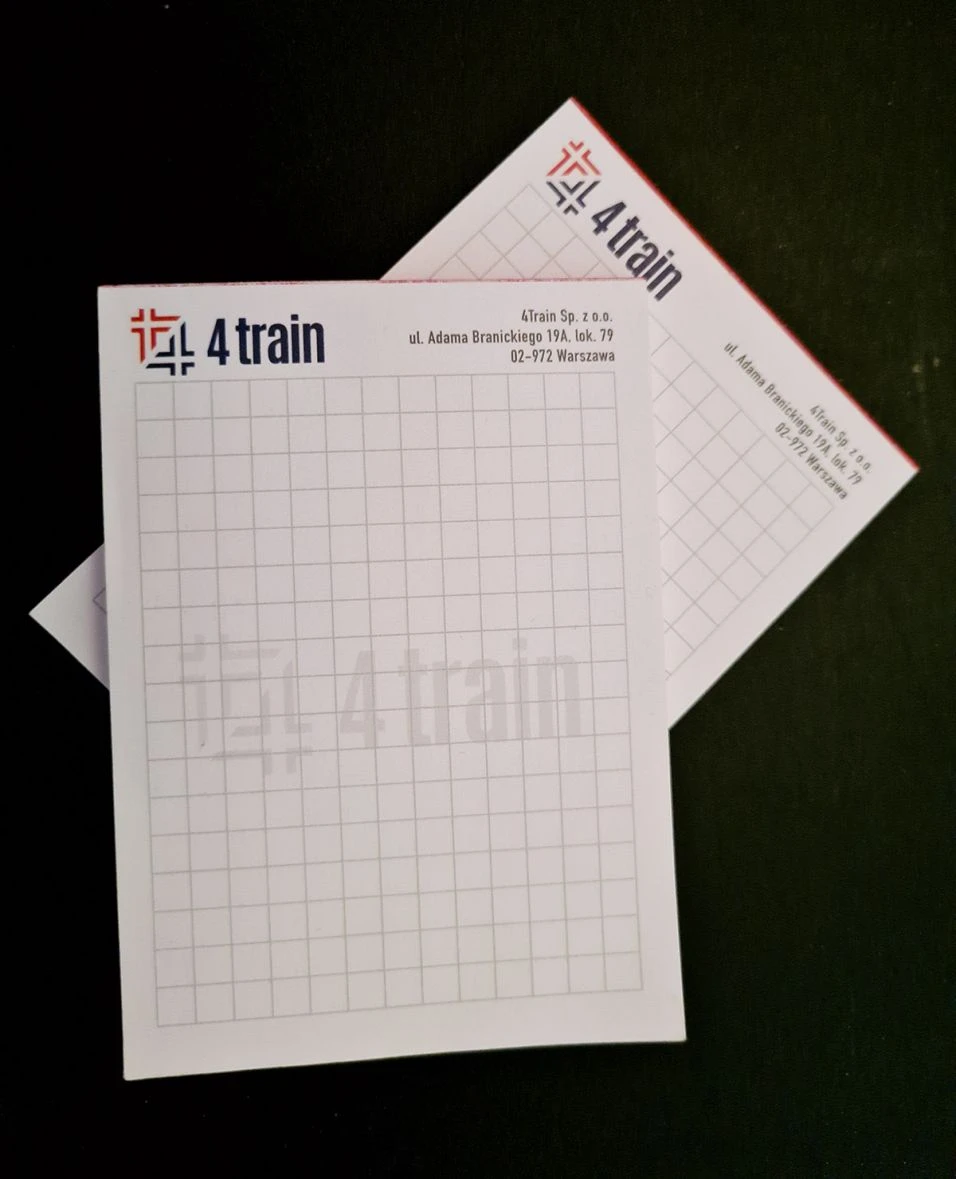 notesy z logo 4 train
