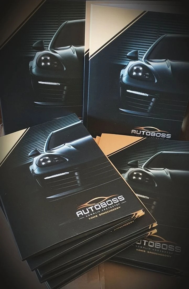 teczki ofertowe z logo AUTOBOSS