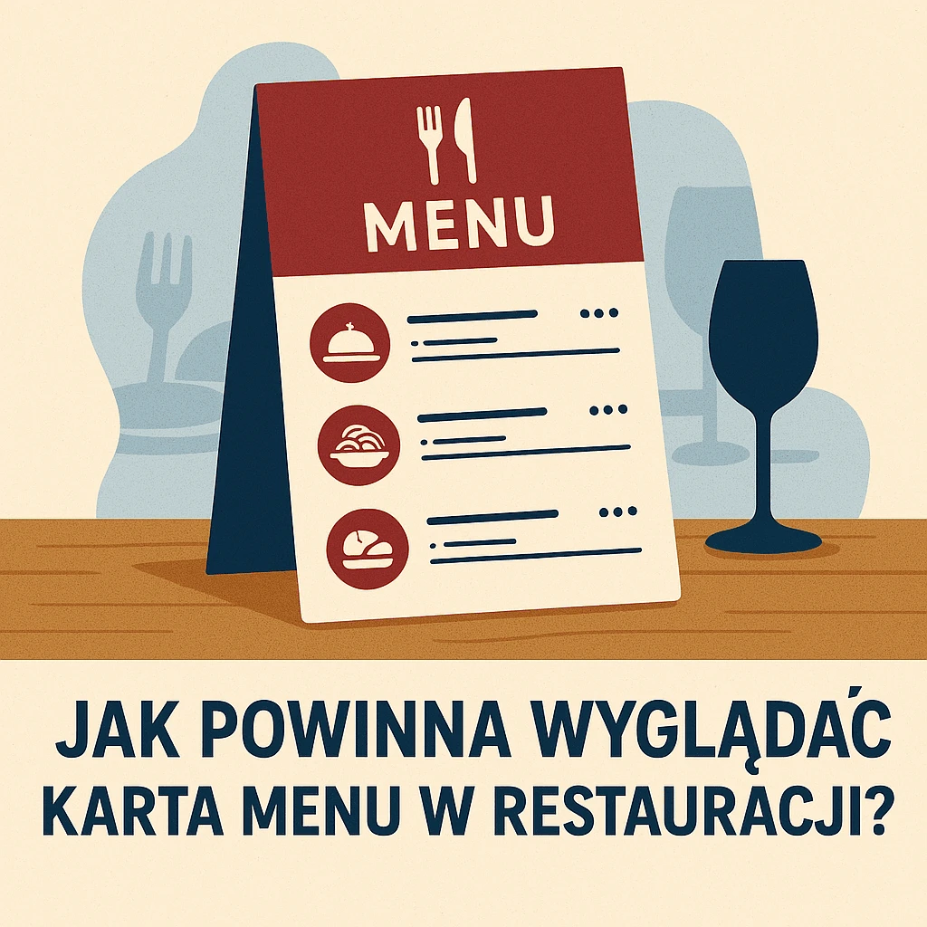 Elegancka karta menu na stole w restauracji, minimalistyczny projekt – jak zaprojektować menu do lokalu gastronomicznego