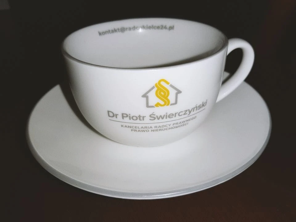 filiżanki reklamowe z nadrukiem Dr Piotr Świerczyński