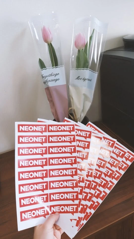 naklejki reklamowe z logo NEONET
