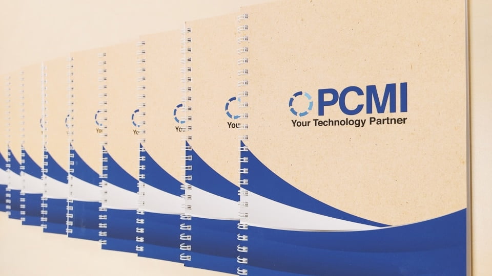 notesy ekologiczne z logo PCMI