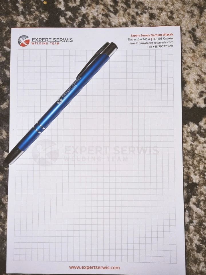 notesy z logo Expert Serwis