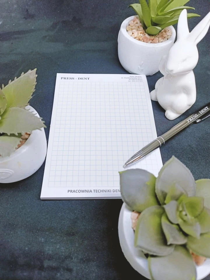notesy klejone z nadrukiem Press-Dent