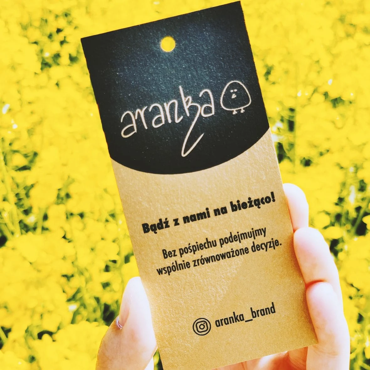 ekologiczne metki odzieżowe z logo Aranka