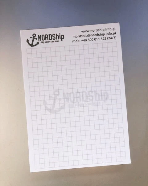 notesy z logo NORDShip