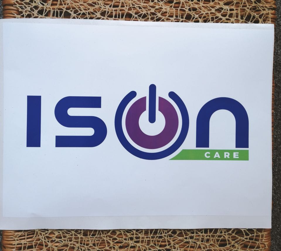 naklejka z logo ISON