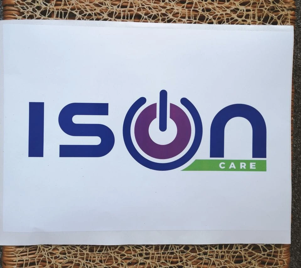 naklejka z logo ISON