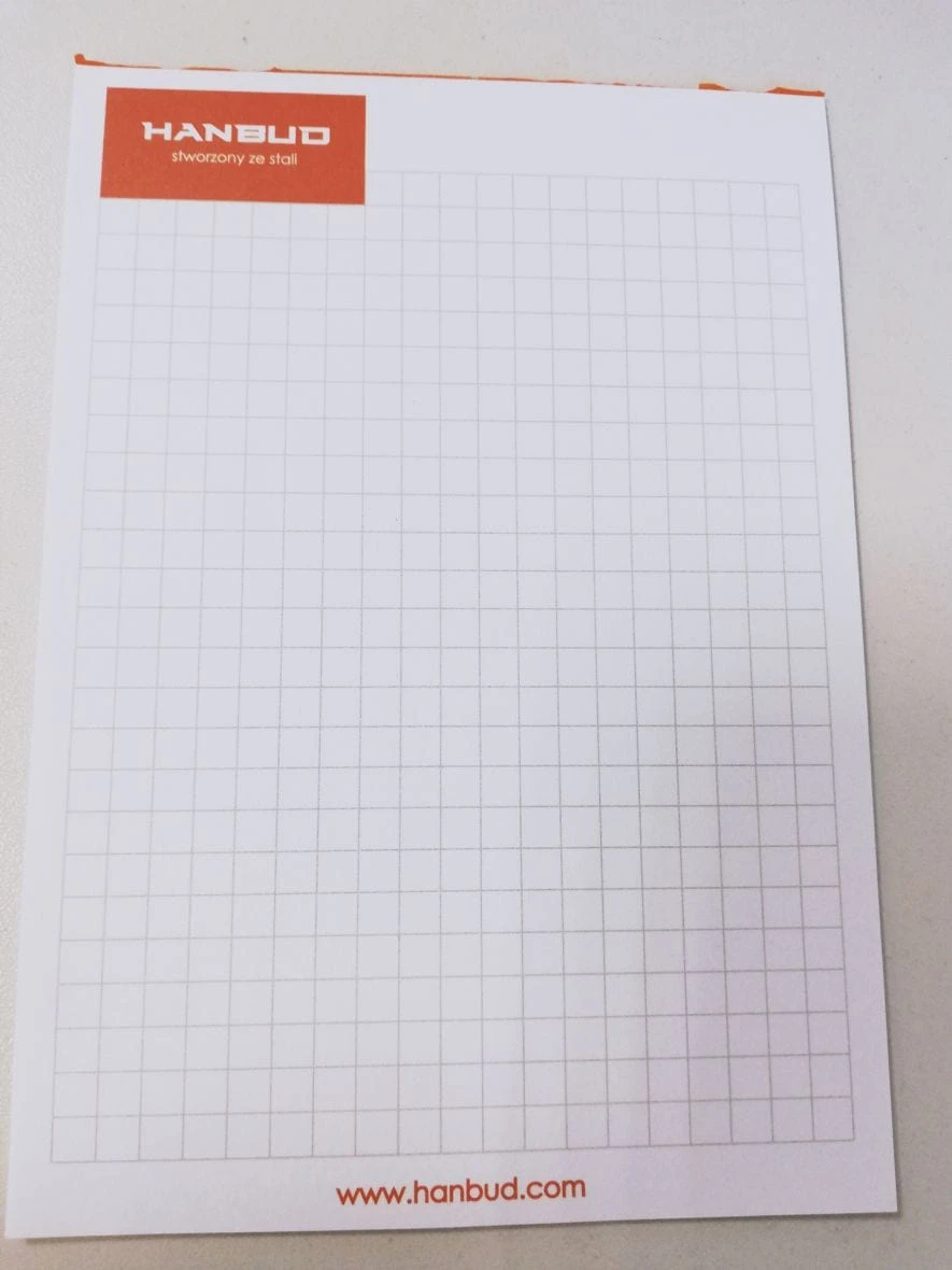 notesy klejone z logo Handbud