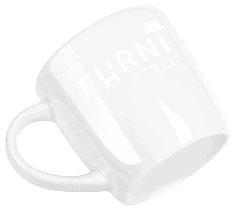 kubek All White z białym subtelnym nadrukiem