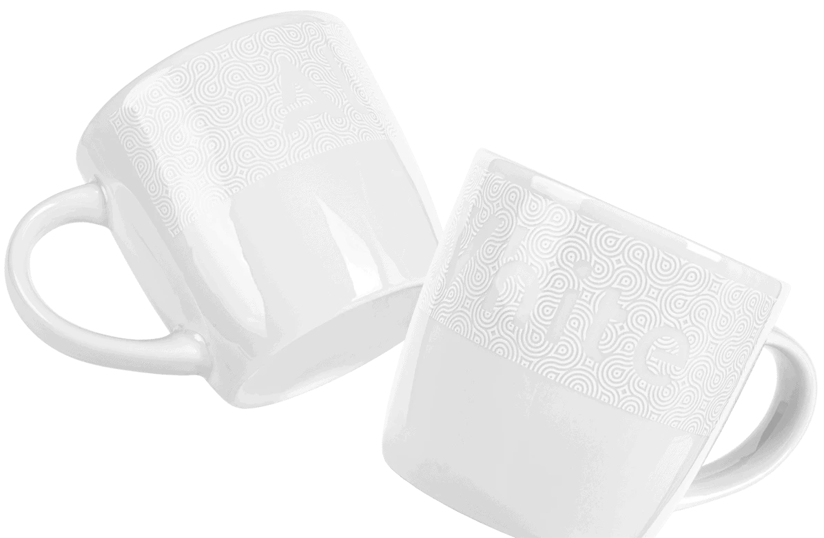 kubki reklamowe All White z nadrukiem