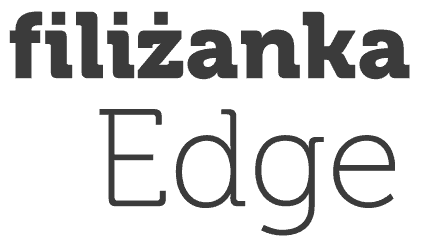 Filiżanka Edge napis Filiżanka Edge