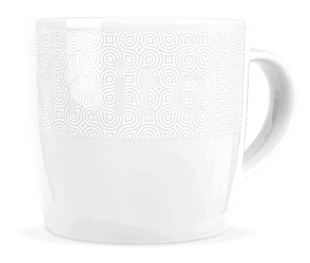 kubek All White z nadrukiem