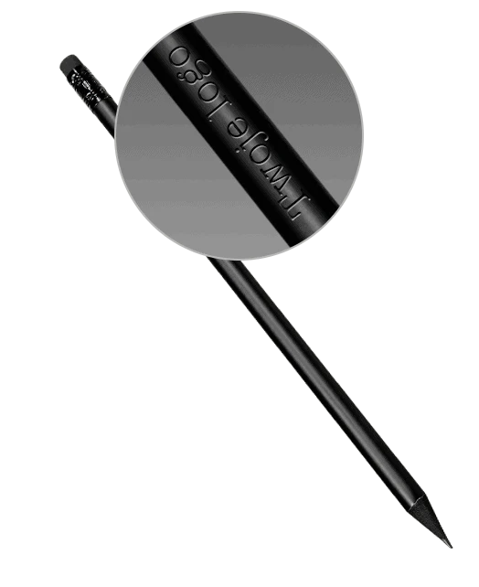ołówki All Black z logo