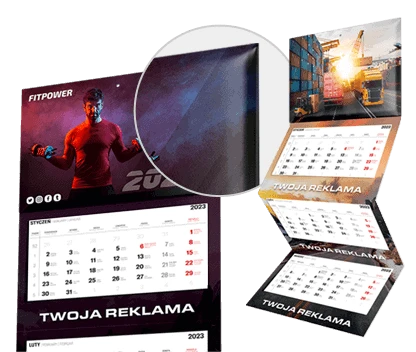 Kalendarze trójdzielne reklamowe