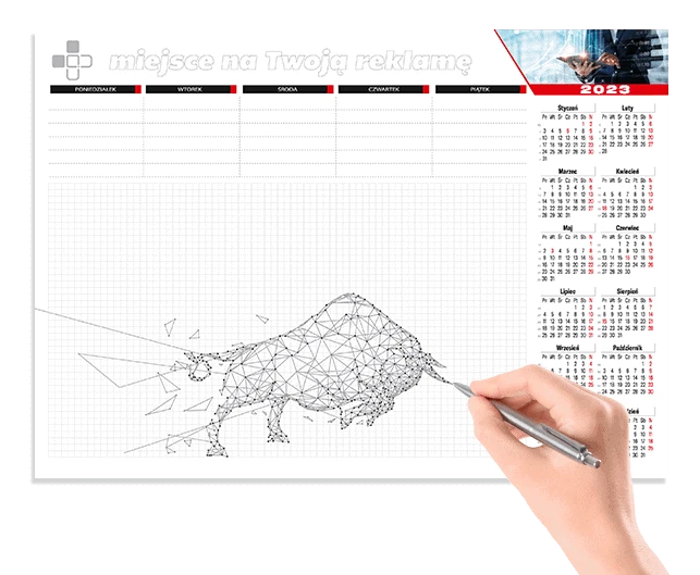 Podkłady na biurko z nadrukiem