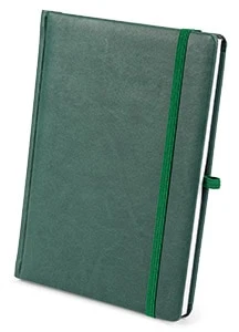 notes książkowy okładka kolor zielony