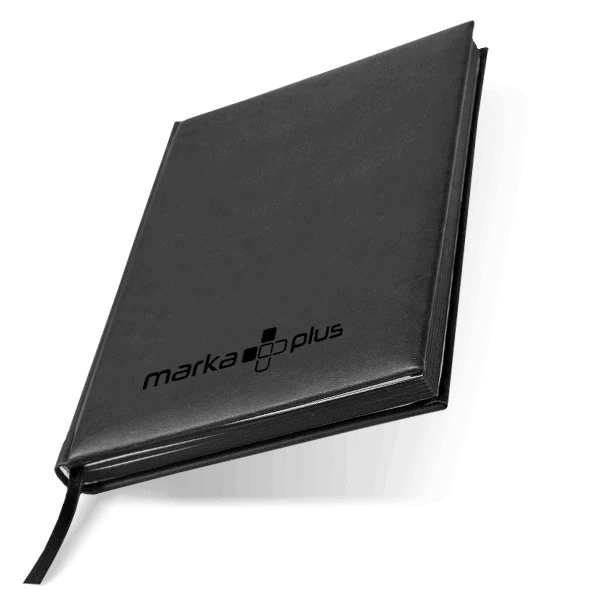 notes książkowy All Black czarny z czarnym logo