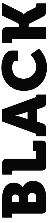 napis BLACK