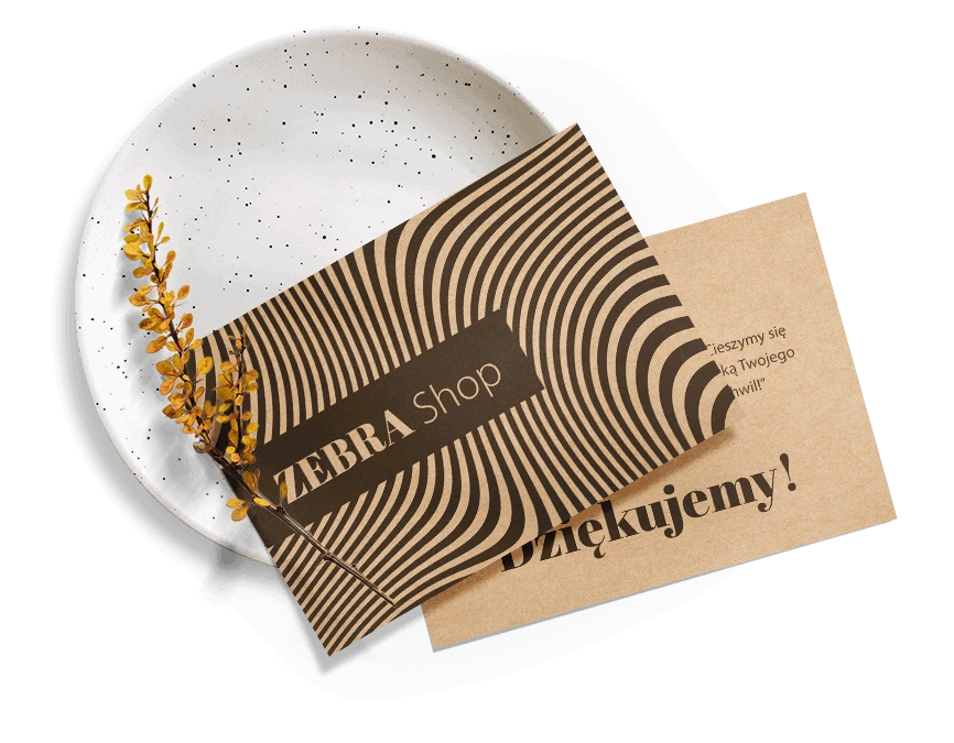 ulotki do paczek ekologicznych z nadrukiem