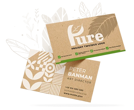 wizytówki ekologiczne na papierze kraft